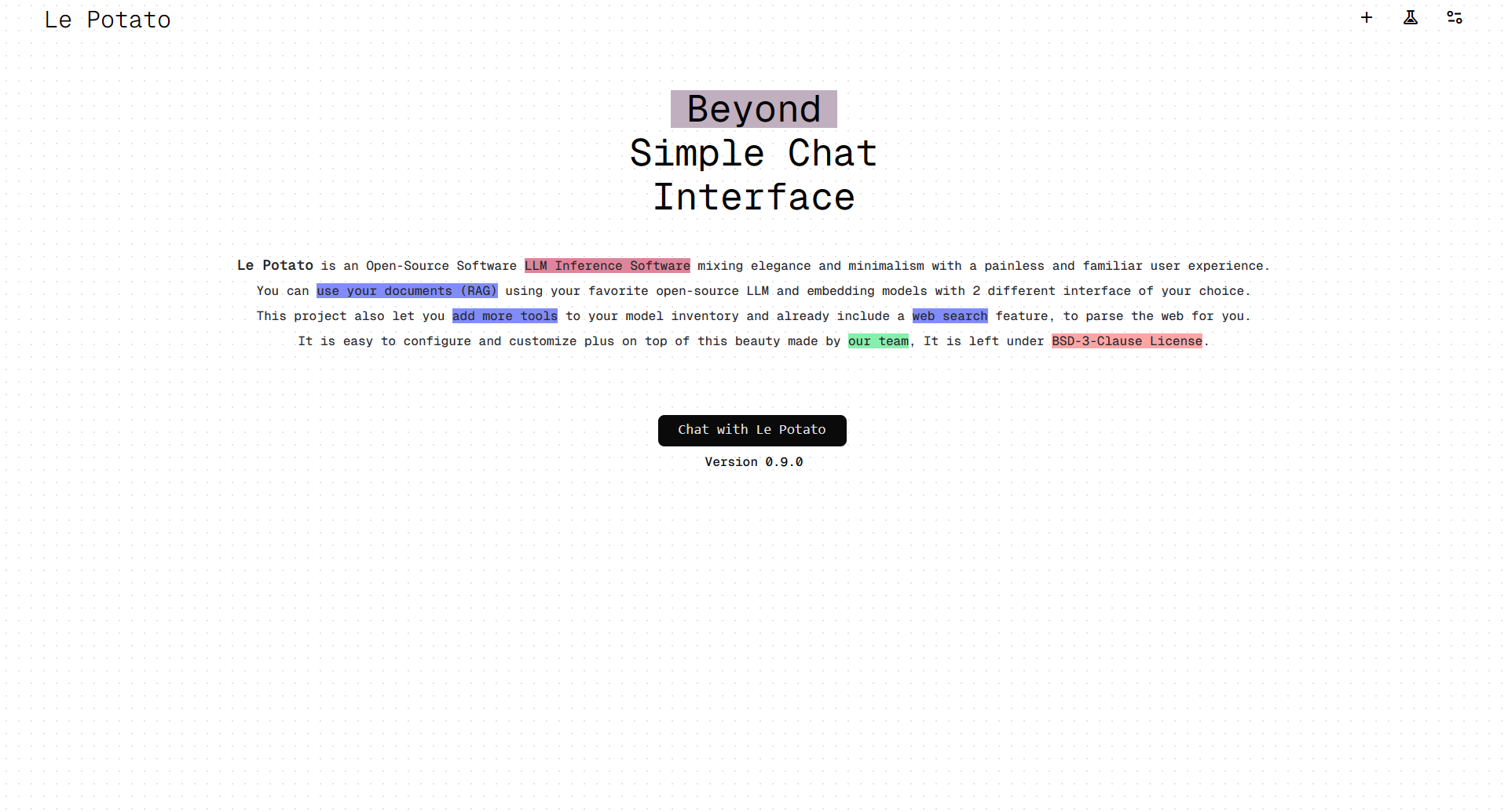 Demo home page